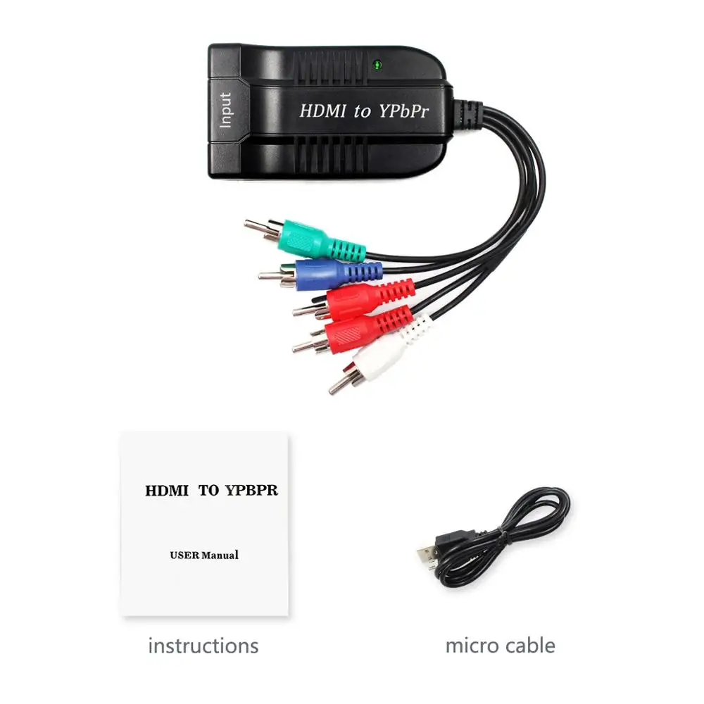 1080P Hd Chiaro Hdmi a Scaler Rgb Component Ypbpr Video E R/L Audio Adapter Converter