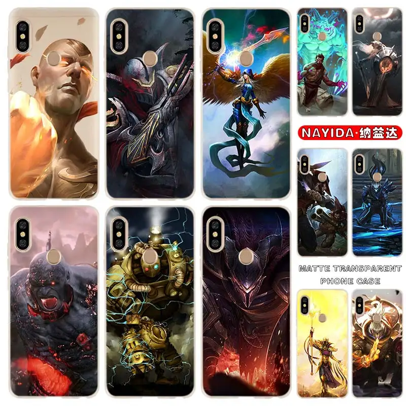 Мягкий силиконовый чехол для Xiaomi Redmi 9A 8A 7A 6A 9at 6pro Note 9 8 7 6 5 Pro 9a 8t чехлы LOL Hero
