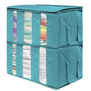 

Non-Woven Fold Storage Box Quilt Storage Wardrobe Clothing Storage Dustproof Bag Save Space