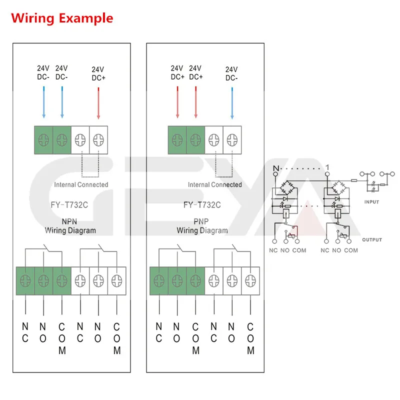 FY-T732 wiring example (2)