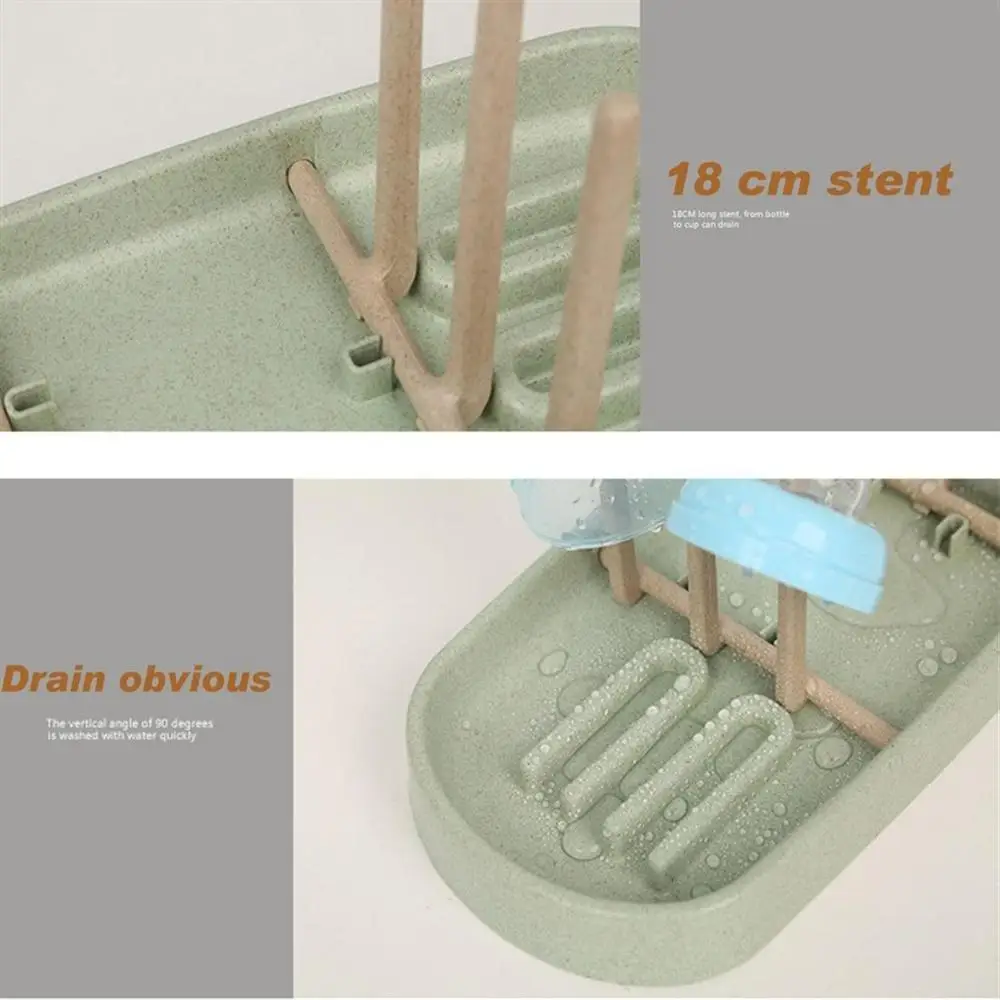 20pcs Detachable Drying Rack Baby Bottle Dryer Solid Feeding Bottle Stand Holder