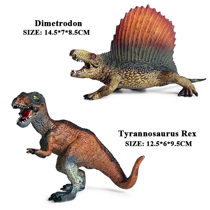 Oenux достаринный дикарь Юрского Периода Динозавры T-REX спинозавр карнотаурус теризинозавр животные модель фигурки Детские игрушки - Цвет: 2pcs
