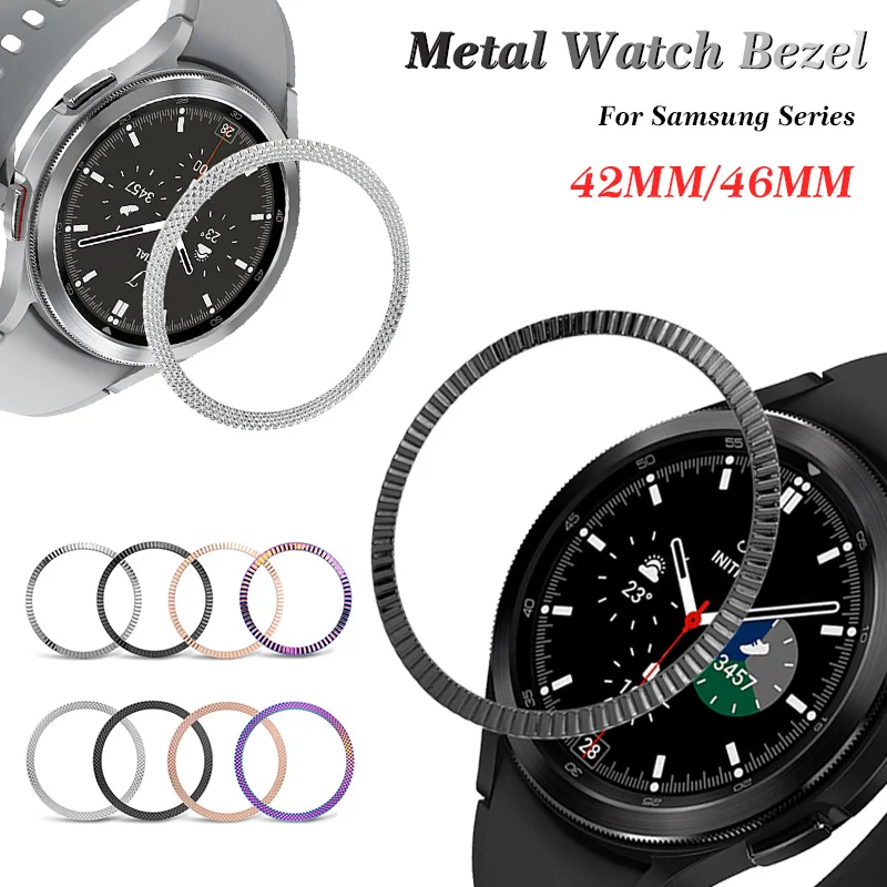 Stainless Steel Watch Bezel For Samsung Galaxy Watch 4 Classic 42 46mm