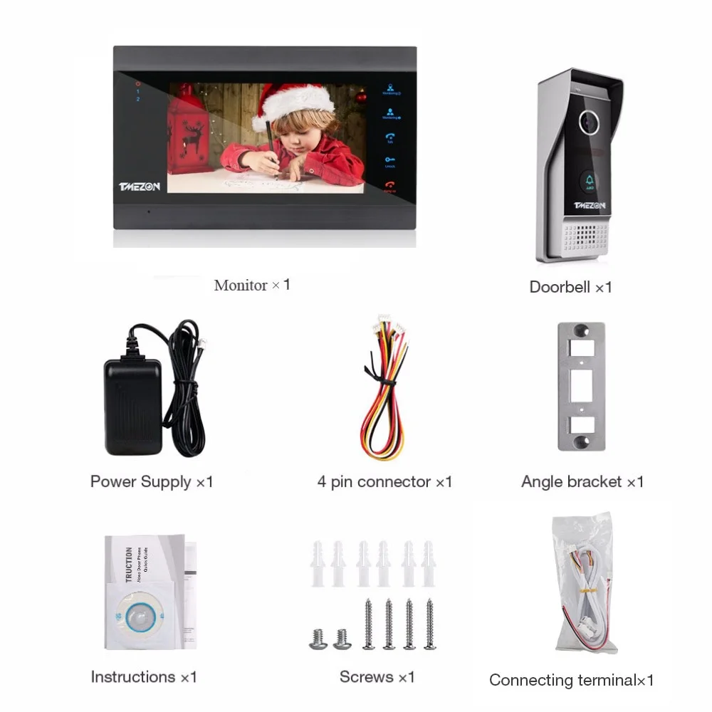 Wireless WIFI System Home Intercom With Video Doorbell