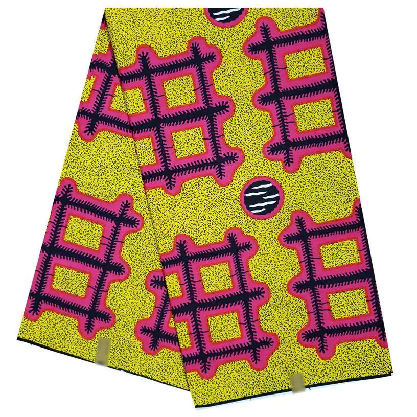 

Dutch Wax African Wax tissus 100% Cotton Hot Sale African Fabric Ankara 2019 High Quality Wax tissus 6 yard free shipping