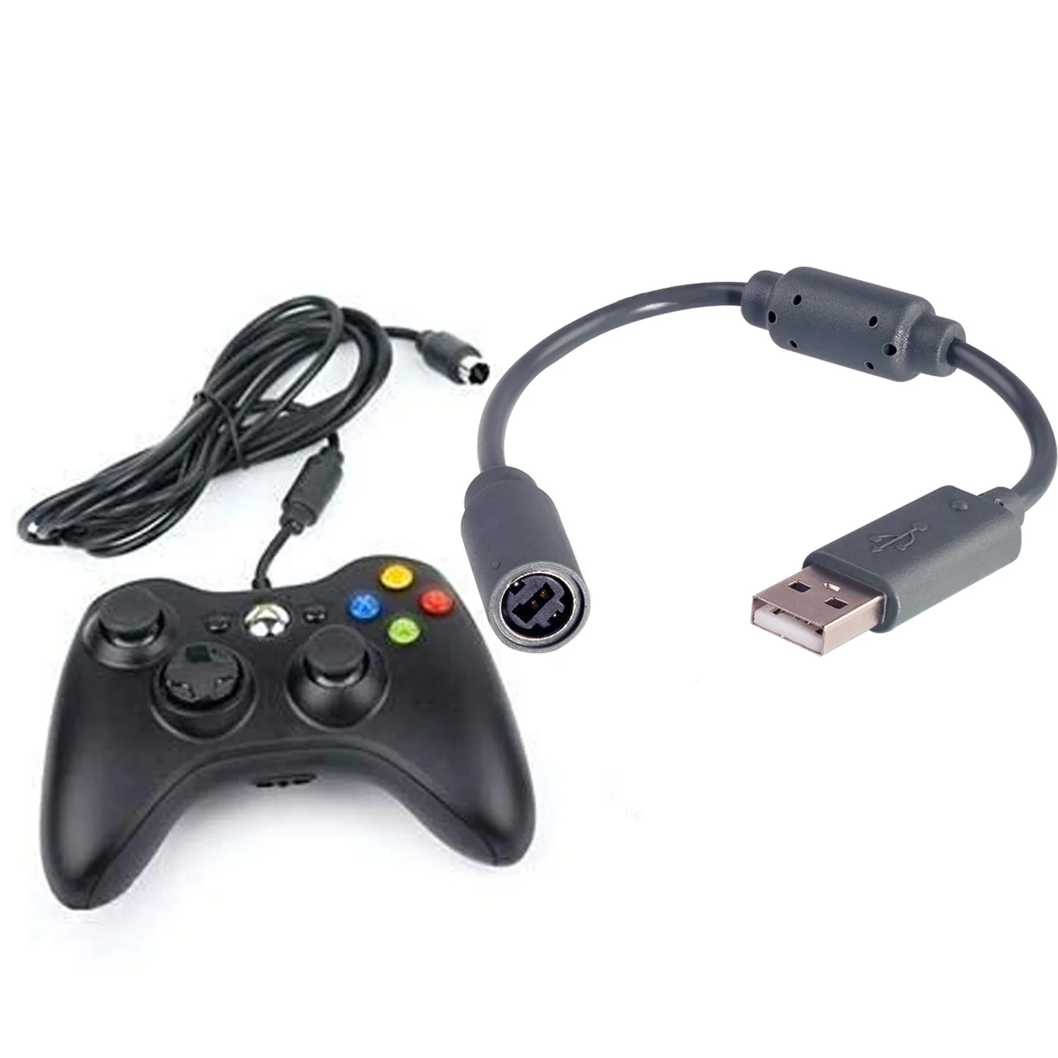 Vococal 2 шт. сменный ключ USB кабель-шнур для microsoft Xbox 360 аксессуары для проводных контроллеров