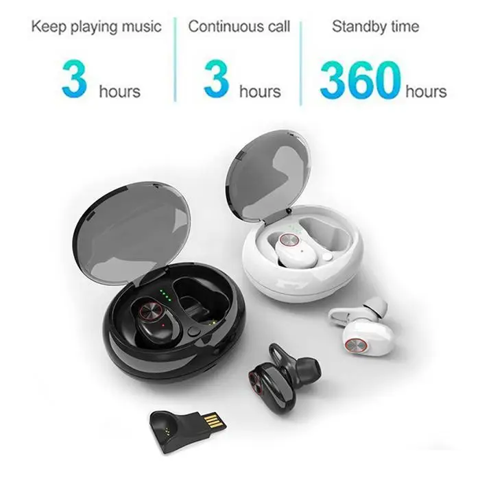 TWS гарнитуры мини невидимые беспроводные наушники bluetooth затычки в уши для микрофона бинауральные стерео наушники с зарядным устройством