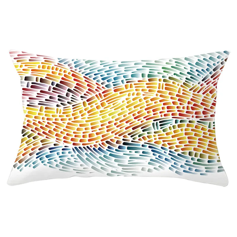 Fuwatacch геометрический узор наволочка красочная стиль пледы Декоративные Чехлы для подушек для домашнего украшения, наволочки для подушек, 30*50 см - Цвет: PC12598
