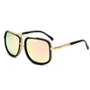 New Fashion Big Frame Sunglasses Men Square Metal Sun Glasses Women Retro Sun Glasses Vintage