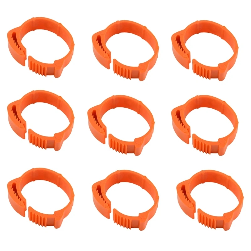 

100Pcs Chicken Identification Leg Bands Tags Poultry Leg Bands Bird Leg Bands Duck Leg Bands Clip-on Rings