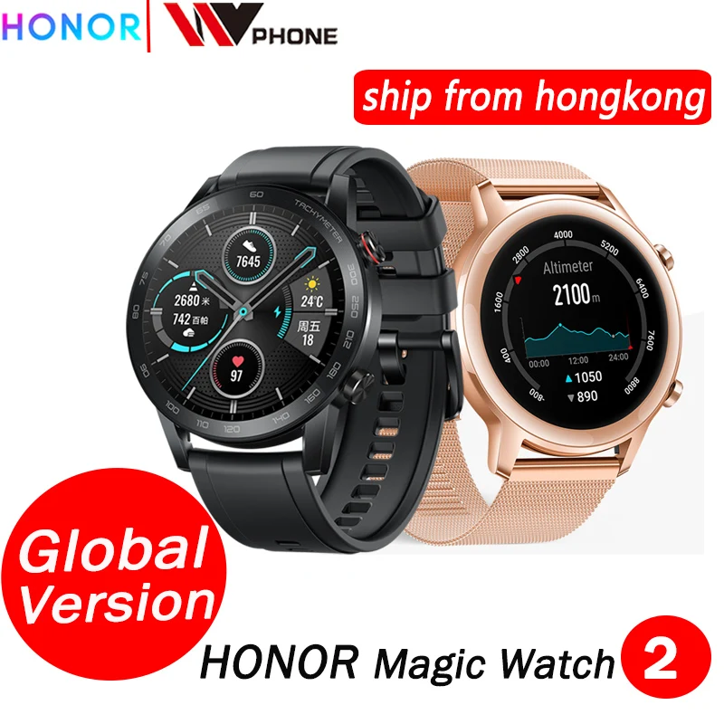 Kaufen Globale version Ehre magie Uhr 2 magie 2 Smart uhr blut sauerstoff tracker spo2 Anruf Herz Rate Tracker Für android iOS