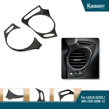 

Car-styling Side Left and Right Air Vent Outlet Cover Carbon Fiber Trim Auto Stickers For LEXUS IS250 300 350 2006-2012