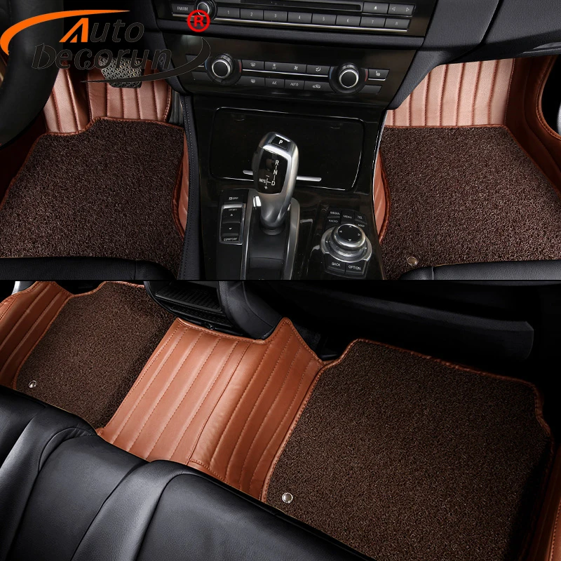 Автомобильные коврики AutoDecorun для Jeep Wrangler патриот компас Grand Cherokee Commander ПВХ кожа |