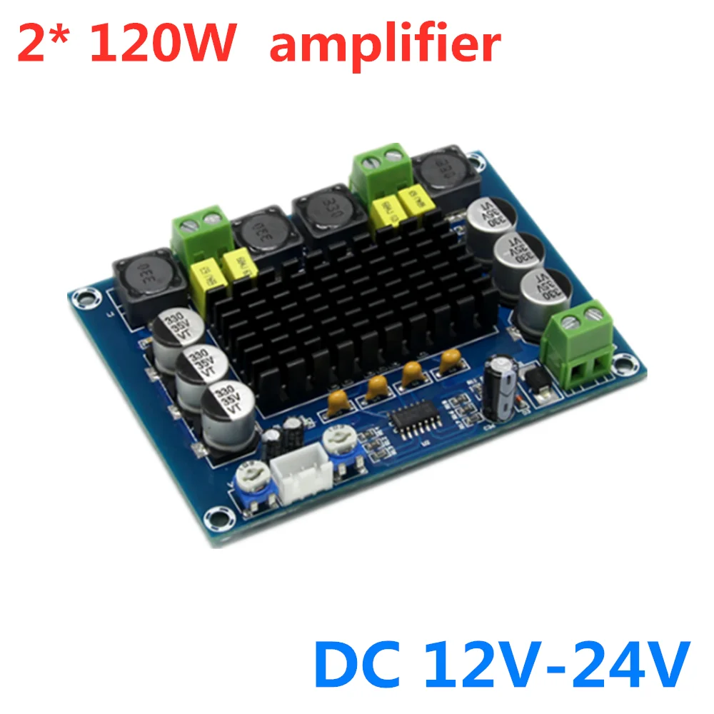 VICFINE TPA3116D2 XH-M543 Dual-channel Stereo High Power Digital Audio Amplifier Board 2*120W Amplificador DIY Module 12V-24V