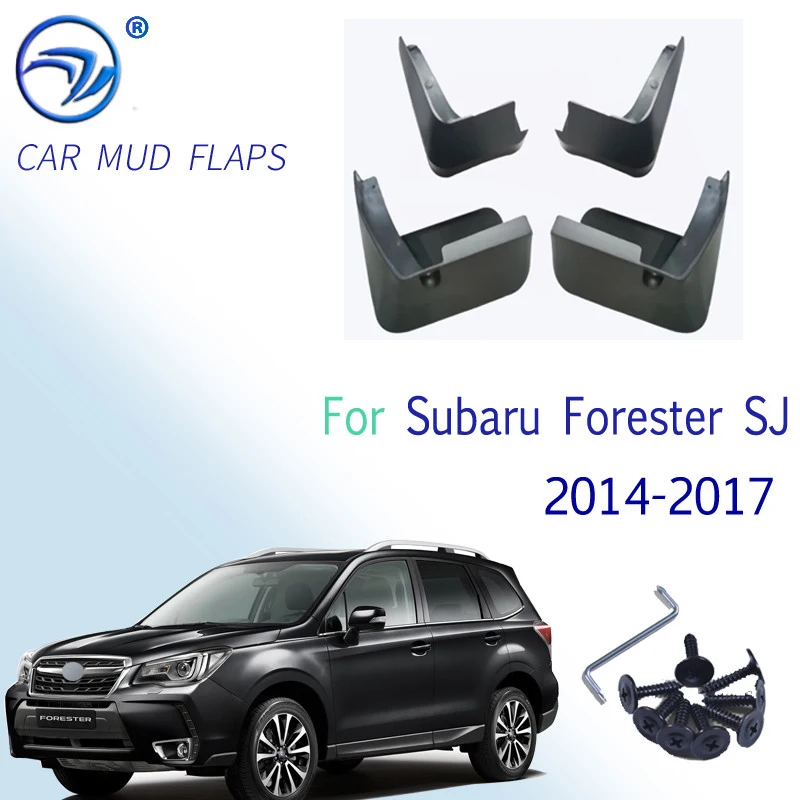4pcs Car Fender Flares for Subaru Forester SJ 2014 2015 2016 2017 Front