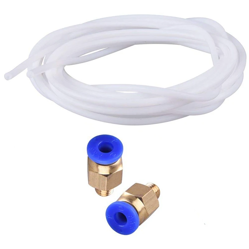 1M PTFE Tube PiPe Connectors 3D Printers Parts J-head Hotend For V5 V6 1.75mm 3.0mm Filament Long Extruder Part Hot Sale