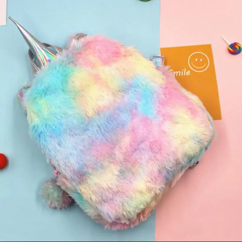 1 шт. 29 см прекрасный красочный Единорог плюшевый рюкзак игрушка Kawaii модная дорожная сумка для девочек Дети высокое качество подарок на день рождения