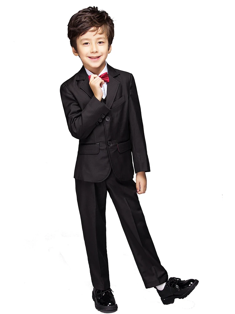 YuanLu/костюмы для мальчиков, Блейзер, пальто, комплект из 3 предметов(Блейзер+ жилет+ брюки), детская одежда для свадебной вечеринки, платье для мальчиков с рисунком пианино, детские костюмы, облегающие