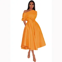 BacklakeGirls Ever симпатичное черное сексуальное платье с открытыми плечами и рукавами-пузырьками уникальное Атласное Вечернее платье дизайн с поясом желтое длинное платье