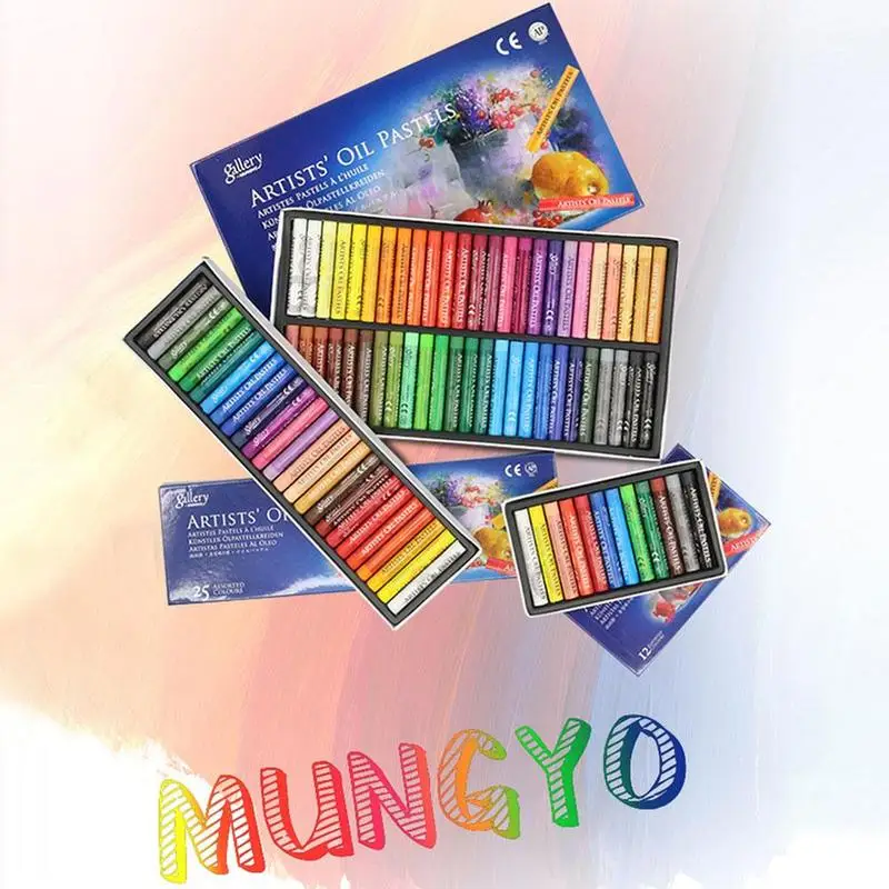 Pastel de Óleo para o Artista Cores Estudante Grafite Pintura Macia Pastel Crayon Suprimentos Papelaria Desenho Caneta Escola Conjunto Arte W2u5 50 6 Cheap Láp. cera