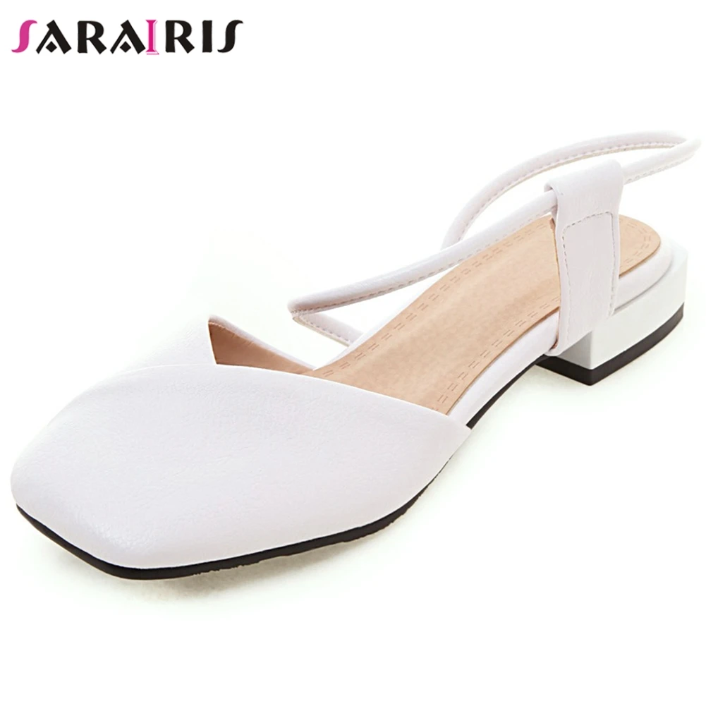 

SARAIRIS Fashion Female Thin Belt Square Toe Low Heels Pumps Casual Office Dress Pumps Women Summer Shoes Woman