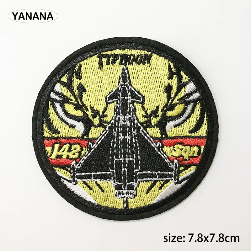 airplane Aircraft Fighter Aeroplane fighter plane jet Badge Iron on stickers Patches for Individual clothing stickers - Цвет: 4