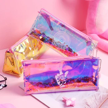 

Women Transparent PVC Travel Cosmetic Bag Clear Waterproof Zipper Makeup Bag Beauty Organizer Make Up Case Wash Toiletry Bags