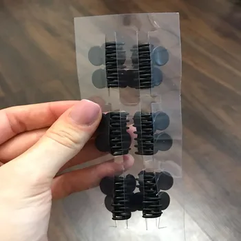 

12pcs Black Hair Clips Clipper Clamp Plastic 6 Claws Hairpin Hair Clips Styling Tools For Women Ladies