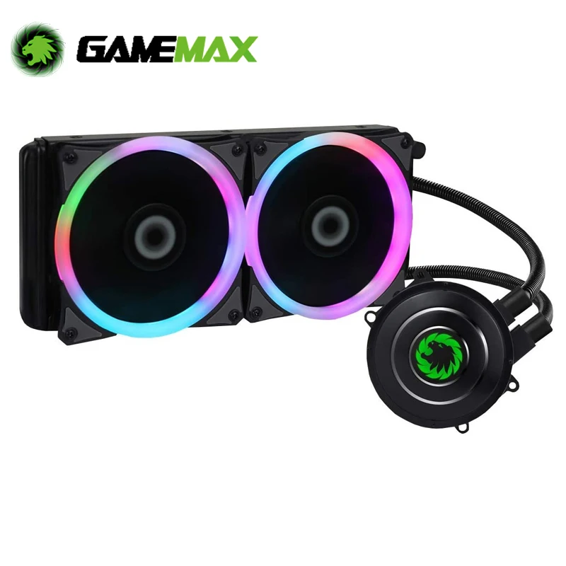 Чехол для ПК Gamemax RGB-кулер жидкости 2x1151/2011 мм RGB-вентилятор кулер процессора