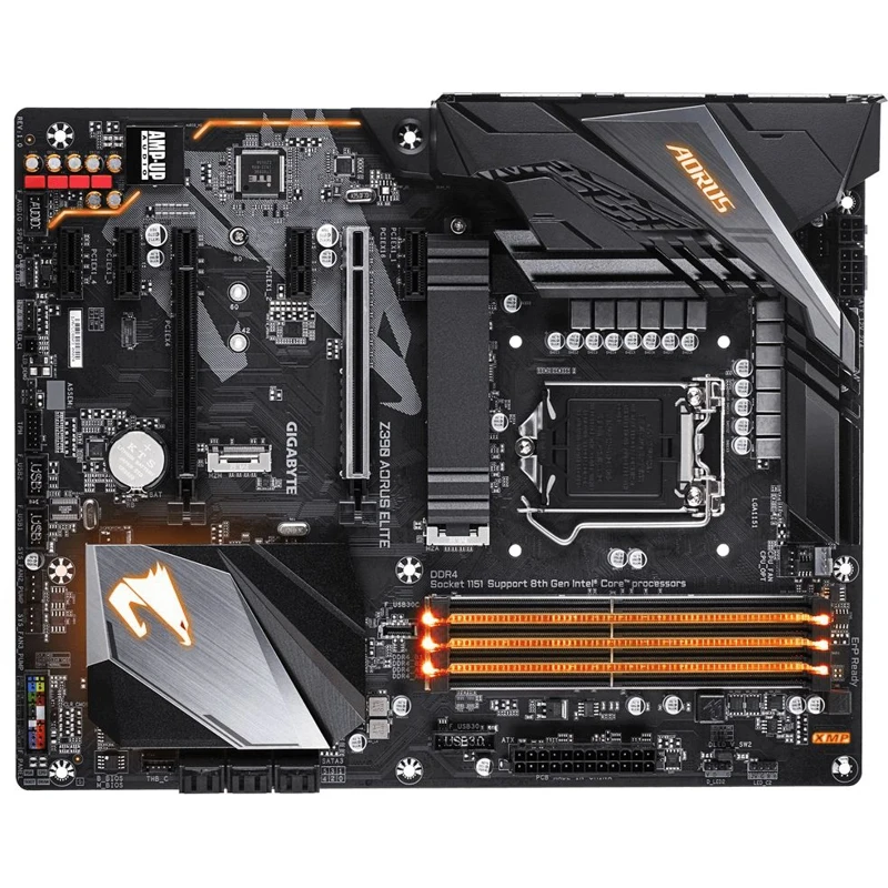 Материнская плата Gigabyte Z390 AORUS ELITE Soc 1151v2 Intel 4xDDR4 ATX AC`97 8ch(7.1) GbLAN RA|Материнские платы| |