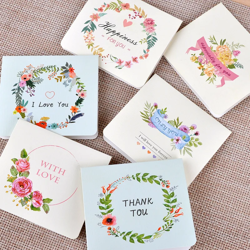 

Beautiful Garland DIY Cards Greeting Gratitude Card Holiday Postcard Birthday Letter Envelope Gift Card