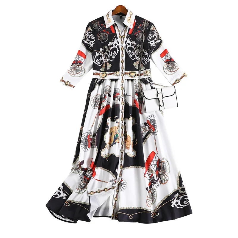 XL-5XL, осенние платья, новинка, для полных сестер, плюс размер, женская одежда, летняя, для снижения возраста, свободное женское платье 10630