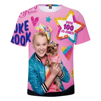 

Children T Shirts Cartoon Jojo Siwa 3D Print Kids Baby Boy Tops Short Sleeve T-Shirt Summer Tee Toddler Girl Shirts Girls Top