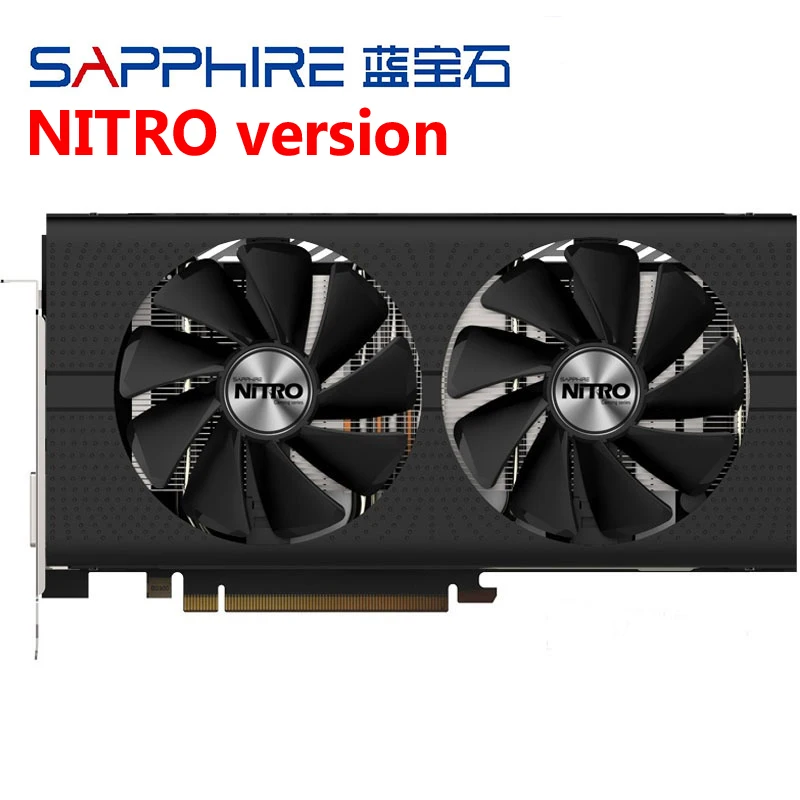 Rx 570 saphir nitro carte graphique ordinateur de jeu GDDR5 pour AMD
Radeon RX570 4GB cartes vidéo placa de vidéo gpu DVI utilisé