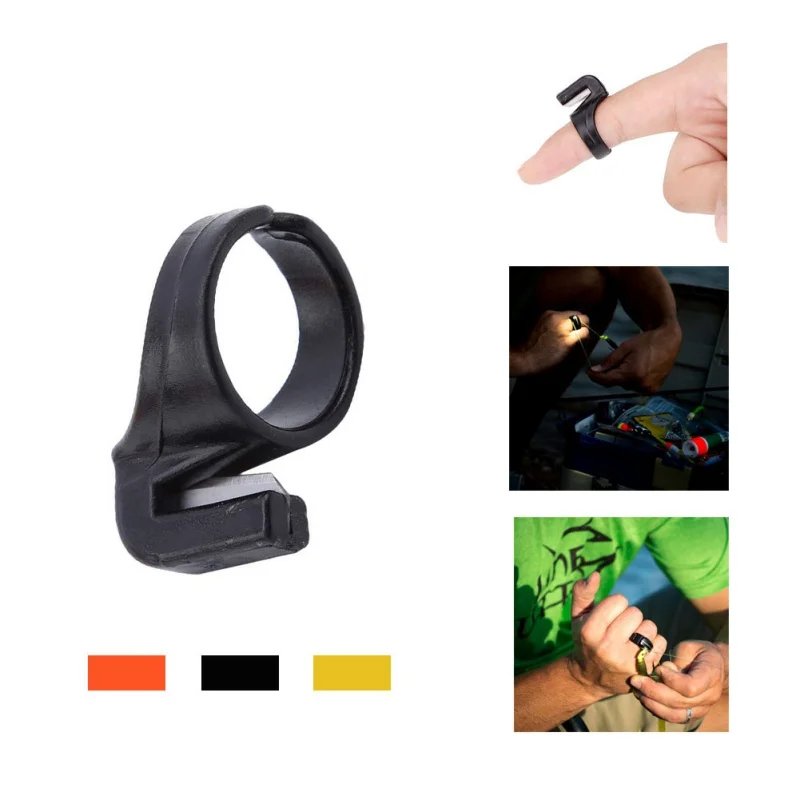 

12pcs Quick Fishing Line Cutting Ring Finger Knife Ring Sewing Thimble Thread Cutter Sewing Accessories Handcraft DIY Tools