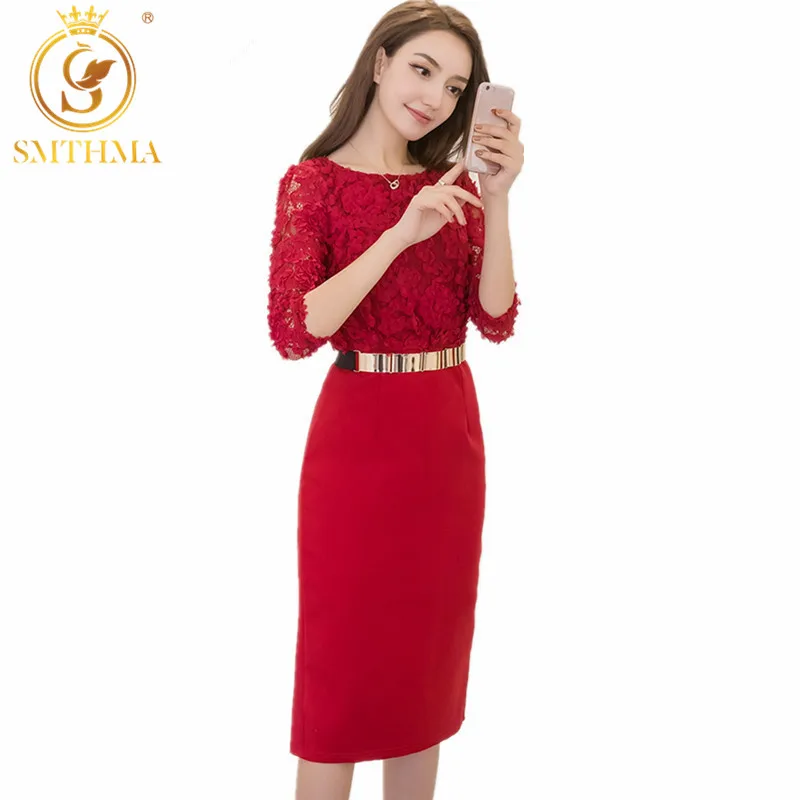SMTHMA, высокое качество, новейшая мода, подиумное платье,, черное, красное, кружевное, лоскутное, летнее платье, женское, сексуальное, Открытое платье