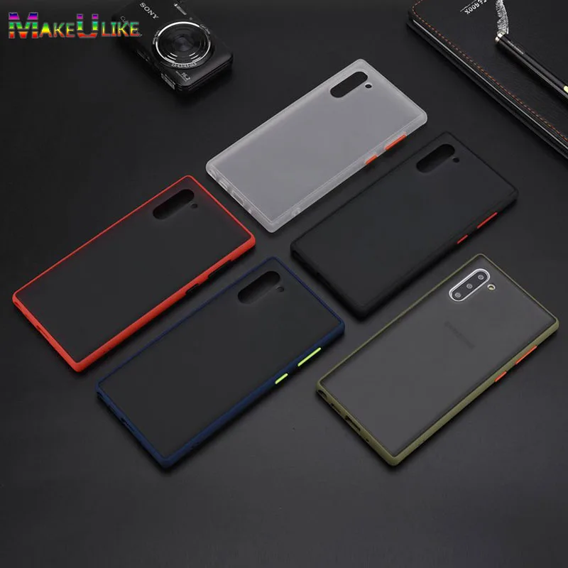 

Note10 Frosted Back Case For Samsung Galaxy Note 10 Plus Cover Translucent Phone Bag Case For Samsung Note 10Plus Note10+