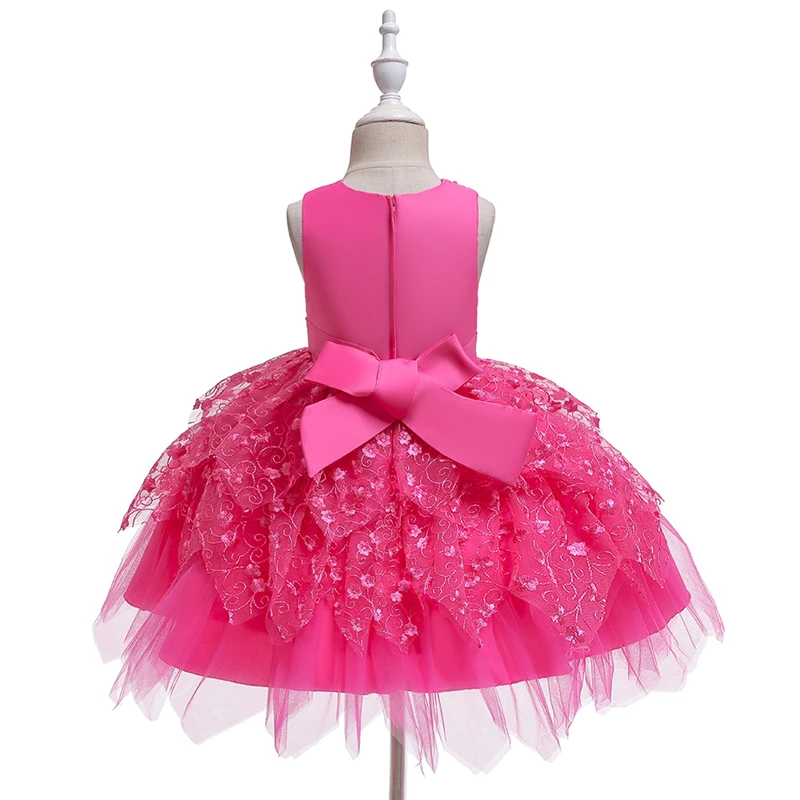 Детское балетное платье для танцев; детское торжественное платье для свадьбы; вечерние платья принцессы для девочек; милая одежда для малышей; кружевное платье-пачка без рукавов с поясом