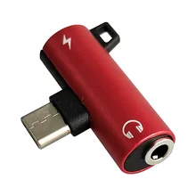 Преобразователь для наушников 2 в 1 type C до 3,5 мм usb type-C наушники аудио адаптер для Xiaomi 6 huawei samsung USB C телефоны адаптеры