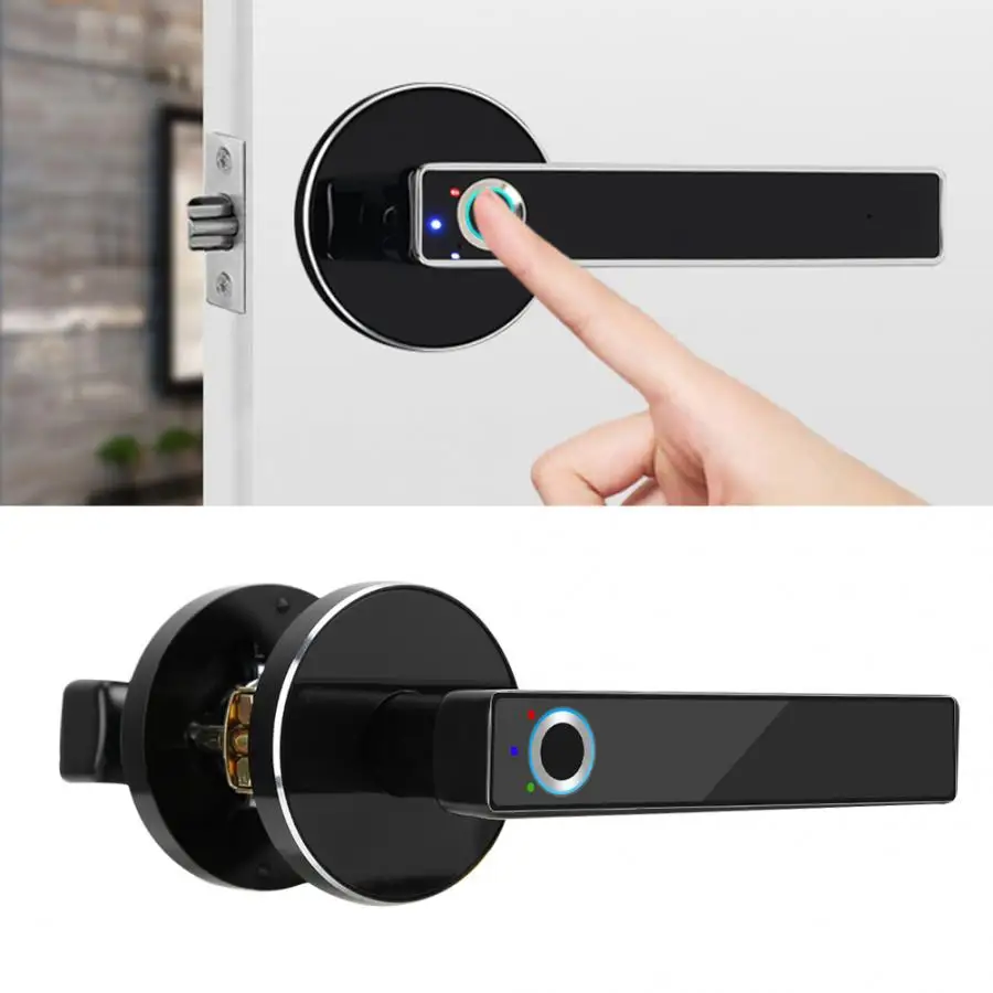 

Keyless Smart Door Lock Fingerprint Door Safety lock Semiconductor Biometric Anti-Theft Lock Home Security Accessories