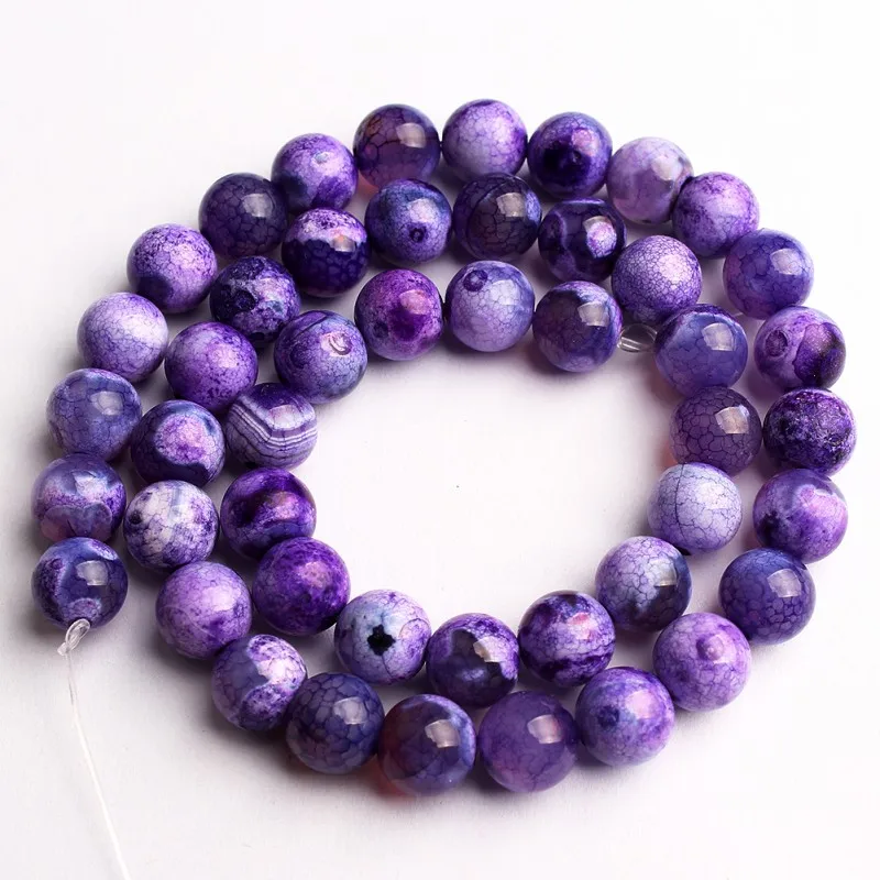 Natural Violet Purple Jade Beads For Jewelry Making Round Loose Spacer  Energy Healing Stone Beads DIY Bracelets 6 8 10mm 15inch - AliExpress