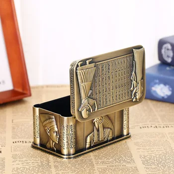 

New High-end Jewelry Box European Metal Small Convenient Desktop Ring Box Wedding Creative Storage Box Gift Storage Box Storage