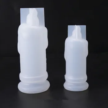 

1 PCS Translucent Candle Silicone Mold Diy Crystal Drop Glue Mold Jewelry Making Tool Moulds UV Epoxy Resin Decorative Craft