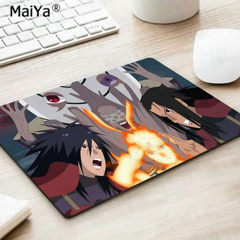 MaiYa героя аниме «Наруто красивый коврик для мышки в стиле аниме резиновая PC компьютерный игровой коврик для мыши - Цвет: No Lock Edge18x22cm