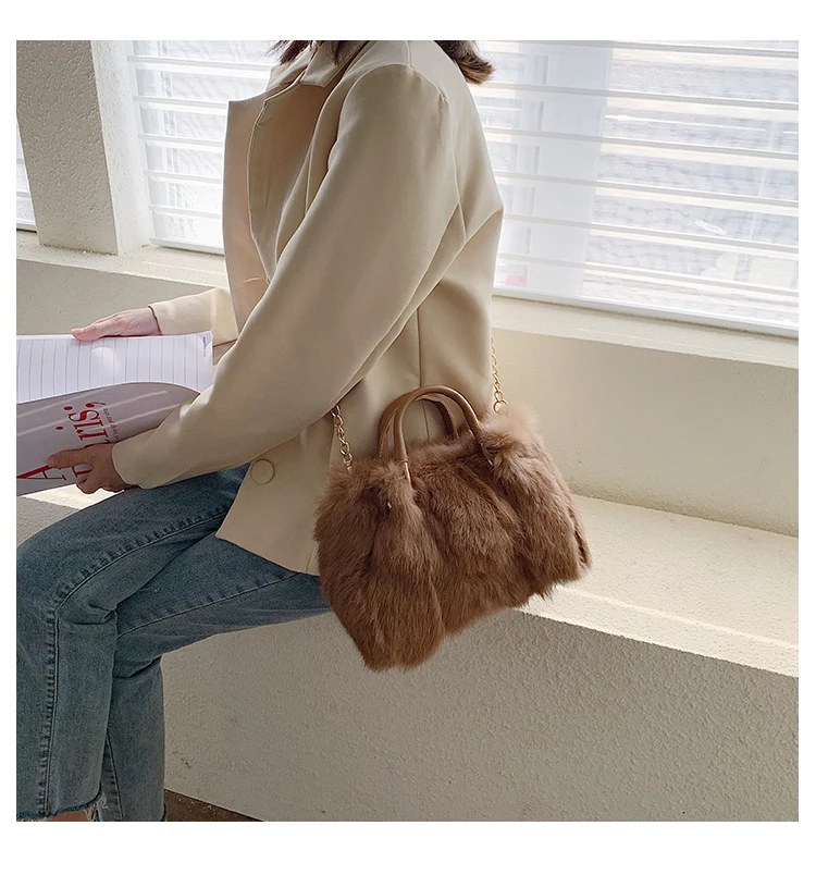 OLOEY Hairy Bag, новинка, Корейская версия, женская сумка, модная плюшевая сумка, женская сумка через плечо, сумка-мессенджер, Женская квадратная посылка