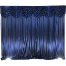 Tela de seda de hielo para telón de fondo, cortinas de escenario con Swags para boda, evento, fiesta, banquete, decoración, 3x3m, 10x10 pies, 3x6m, 10x20 pies