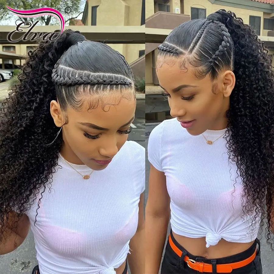 Парики из натуральных волос с глубокими вьющимися кружевами 13x6 парики для женщин