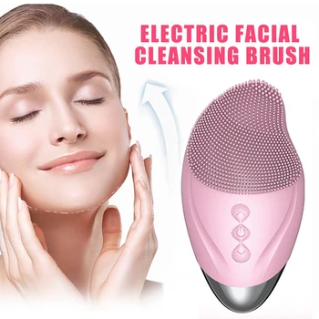

Eye Lift Electric Facial Cleansing Brush Silicone Eye Massager Cleansing Brush Facial Massage Beauty Tool Face Cleanser Brush
