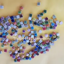 100 г(560 шт) ультра мини плитка 5*5*3,5 мм смешанные цвета Керамическая мозаичная плитка для DIY ремесла мозаика изготовление материала