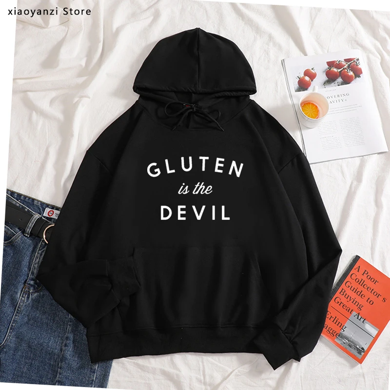 Sudadera con capucha con estampado de El Diablo mujer, ropa deportiva informal divertida de algodón, jerséis Hipster, Top de 365|Sudaderas con capucha y sudaderas| - AliExpress